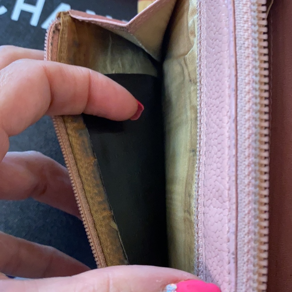 Chanel long wallet/clutch 100% auth w code. - Picture 12 of 12